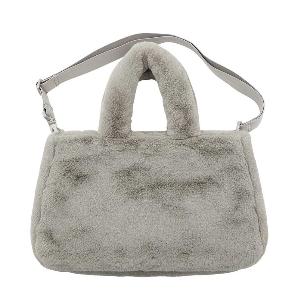 Nike Gray White Fuzzy Tote Bag | Nylon & Polyester Tote, OS - Picture 2 of 8